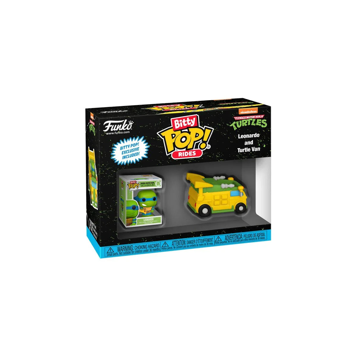 Funko BITTY Pop! Teenage Mutant Ninja Turtles: Leonardo and Turtle Van (Ride)