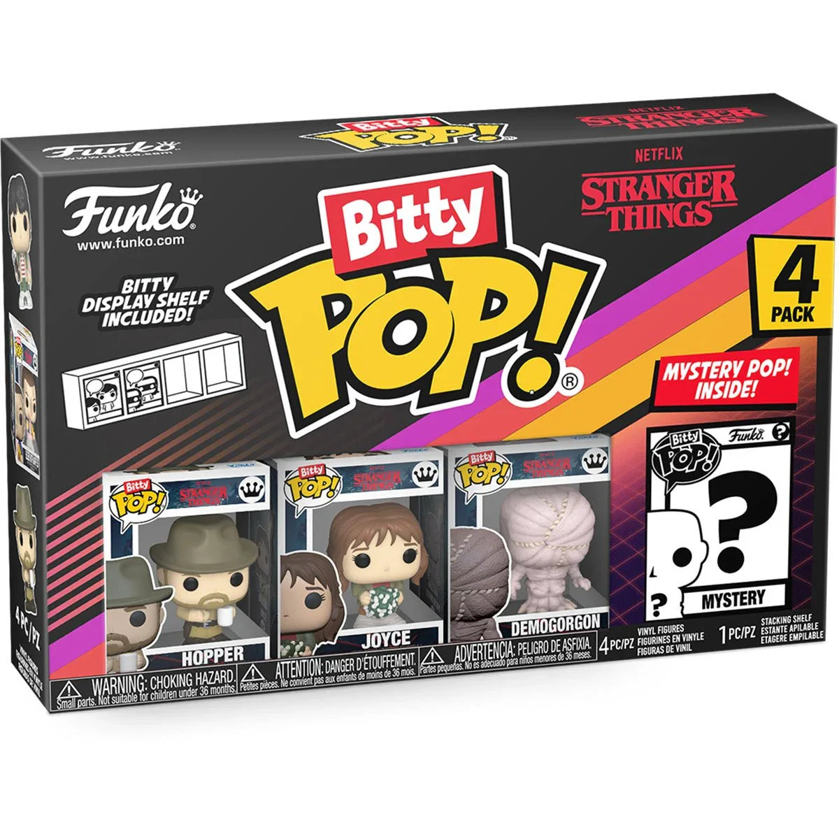 Funko BITTY Pop! Stranger Things (Season 1) - 4pack (Hopper)