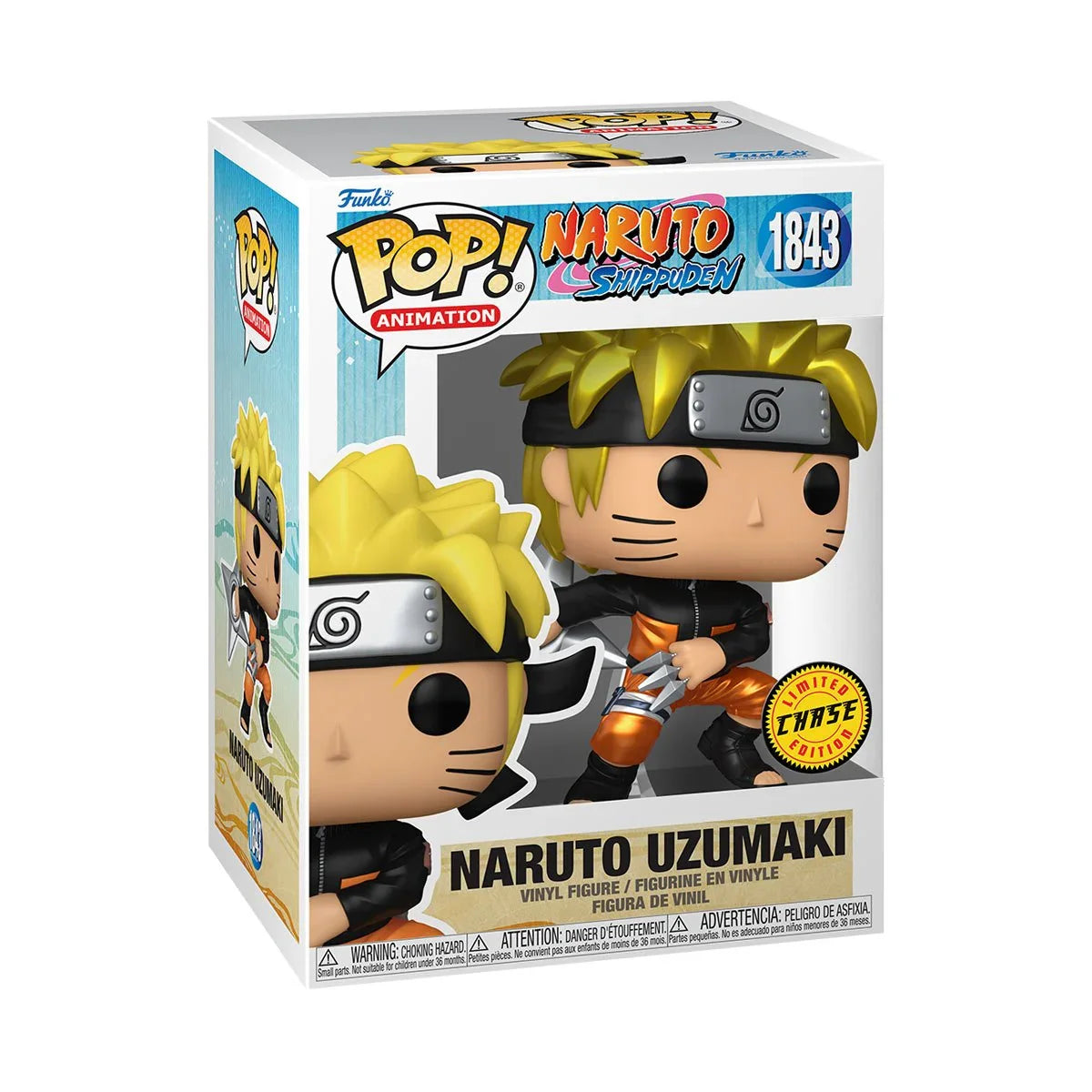 Funko Pop! Anime: Naruto: Shippuden - Naruto Uzumaki with Shuriken 1843 - Chase