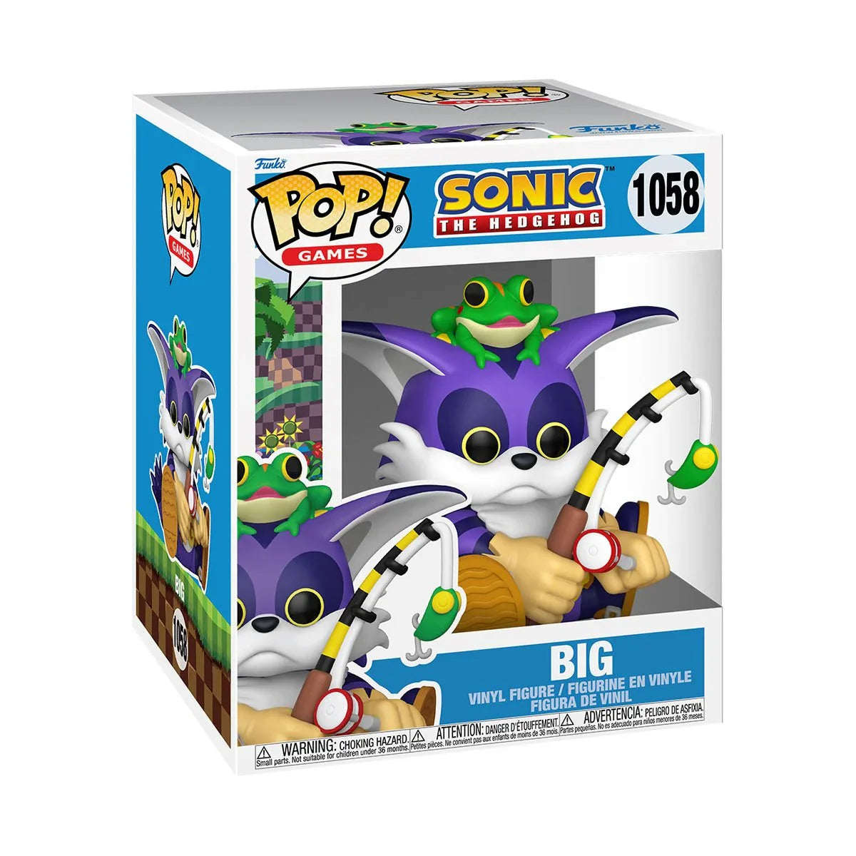 Funko Pop! Games: Sonic the Hedgehog - Big 1058 (Super 6-Inch)