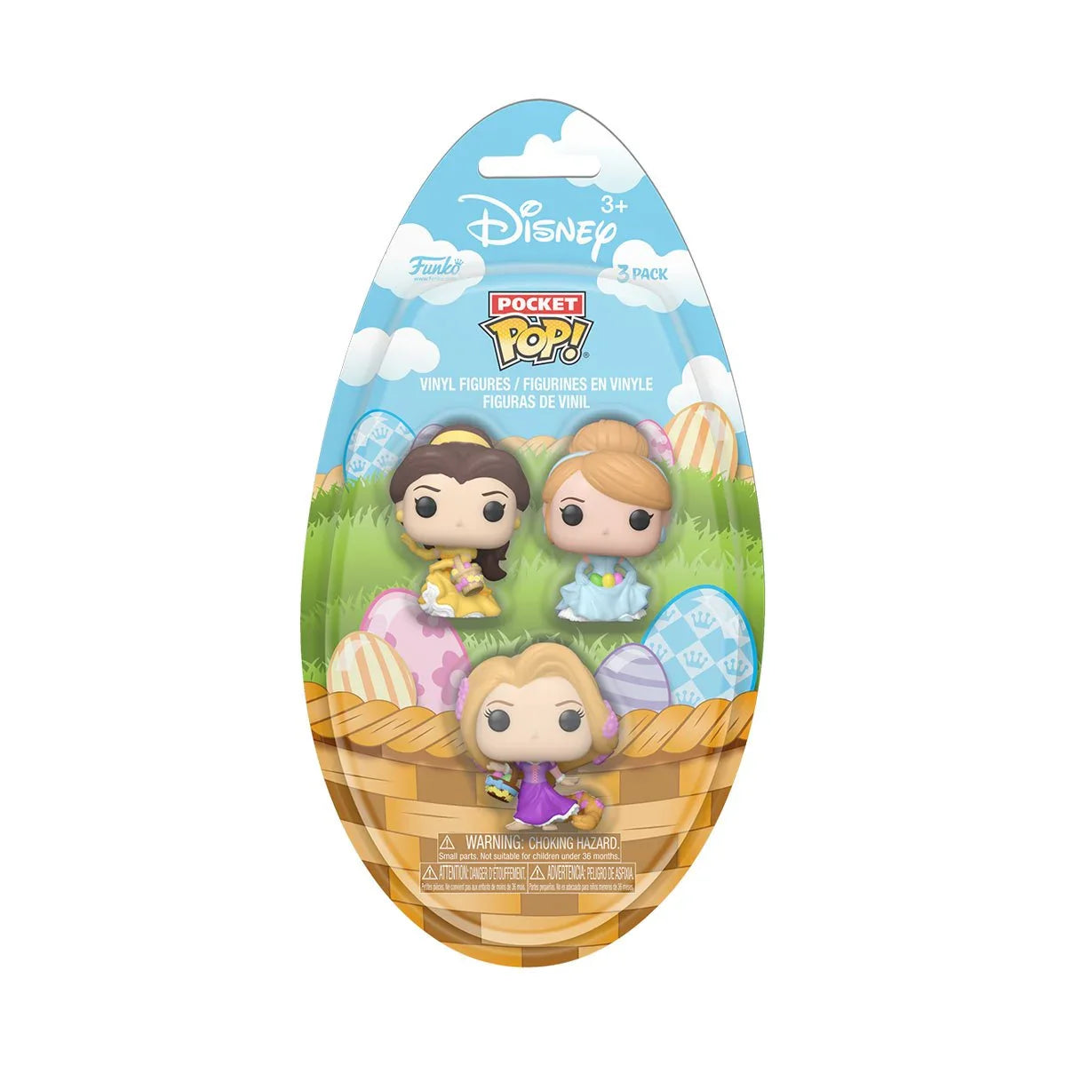 Funko Pocket Pop! - Disney Princess Easter - Cinderella, Rapunzel y Bella (3-Pack )