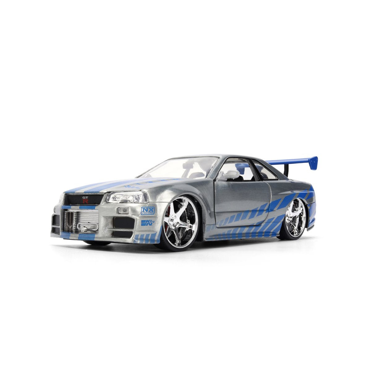 Jada: Die-Cast Metal Vehicle | Fast and Furious 25th Anniversary - Brian's Nissan Skyline GT-R - Escala 1:24