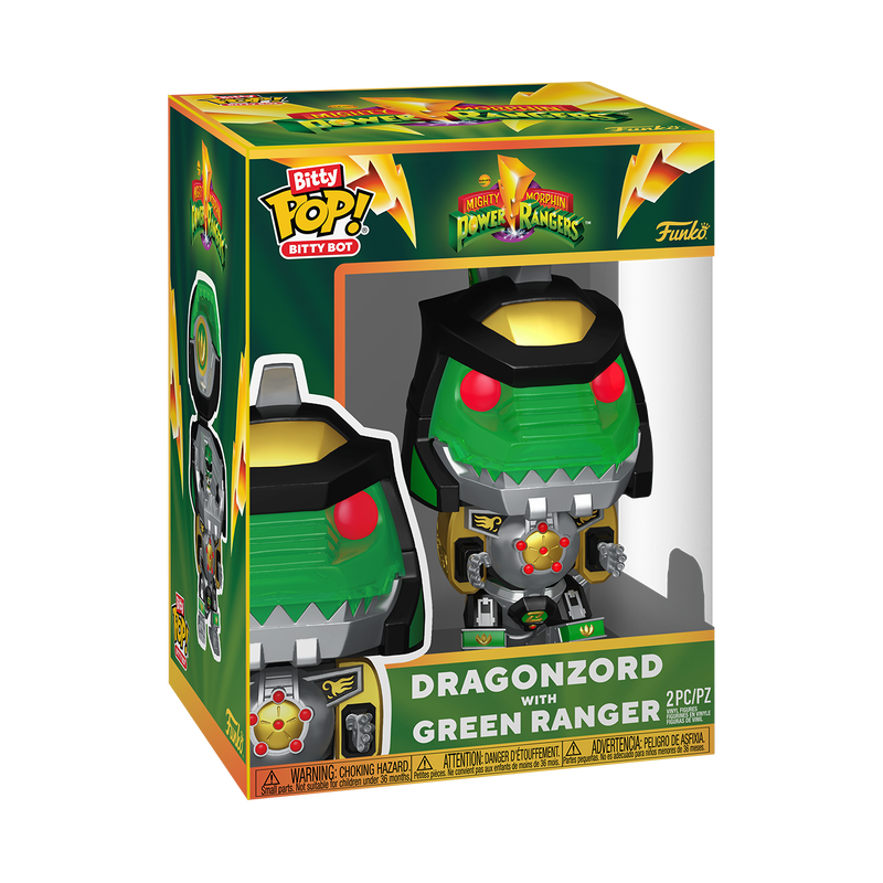 Funko Bitty Pop! Animation: Mighty Morphin Power Rangers - Dragonzord with Green Ranger (BITTY BOT)