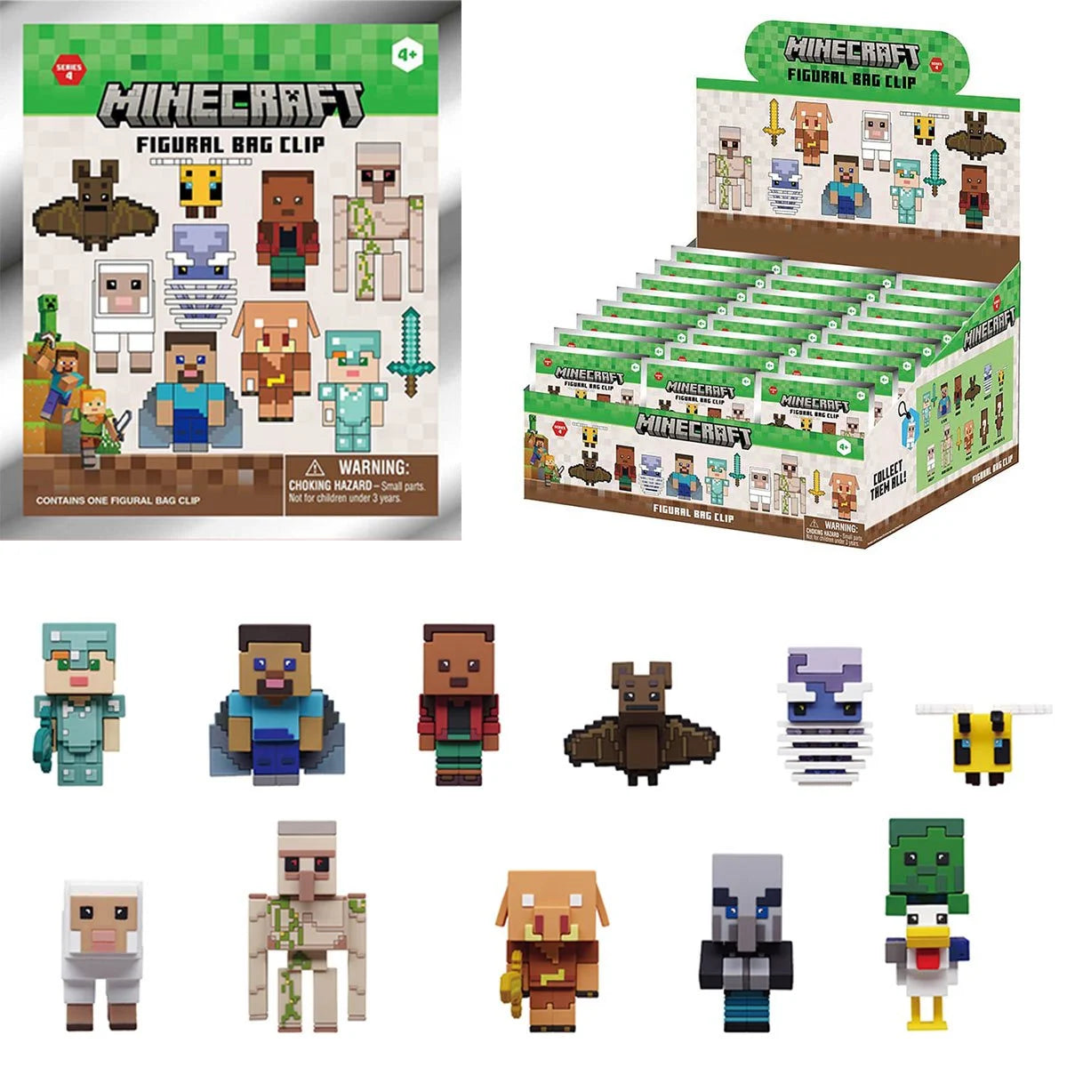 Monogram: Bag clip (Llavero) | Games: Minecraft - Series 4 (x unidad)