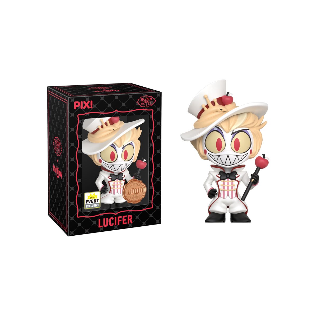 ThrillJoy Pix! Hazbin Hotel - Lucifer (Modelo aleatorio) - 2026 Convention Exclusive