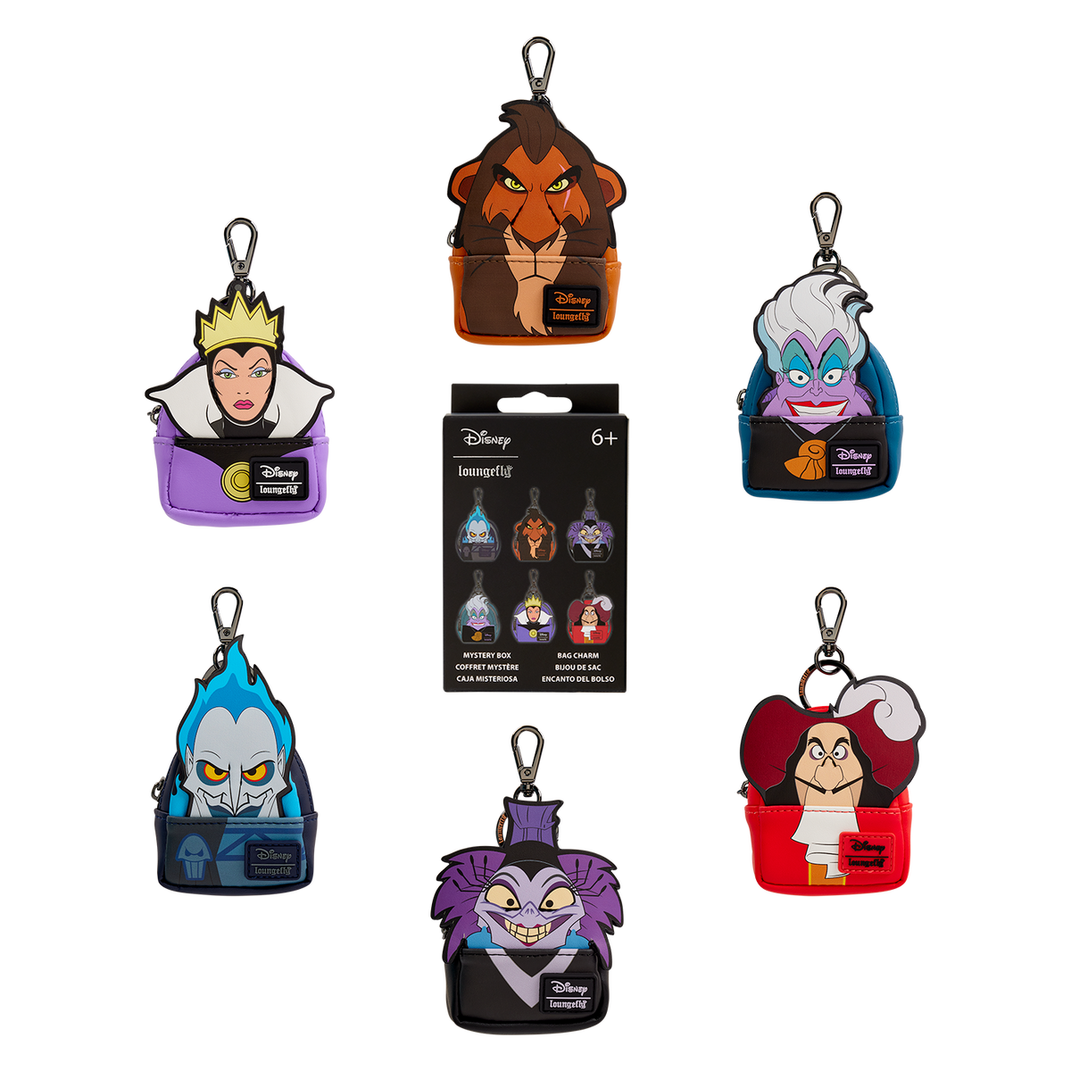 Loungefly Mystery Mini-Backpack: Disney Villains (1 unidad)