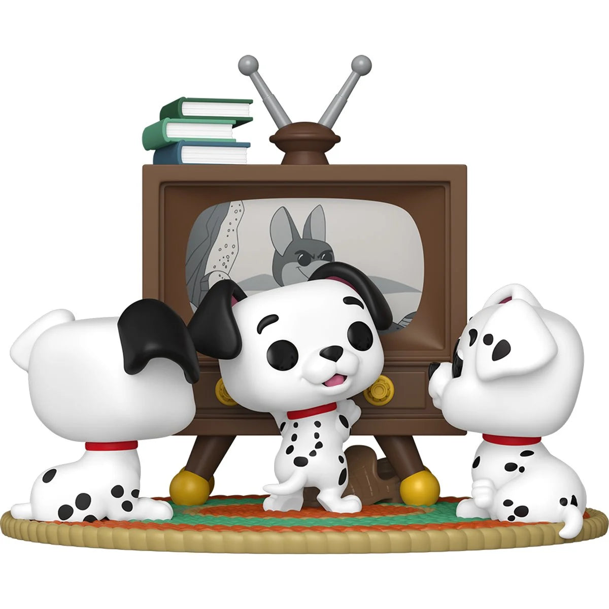 Funko Pop! Disney: 101 Dalmatians - Rolly, Patch, & Lucky with TV 1664 (Moment)