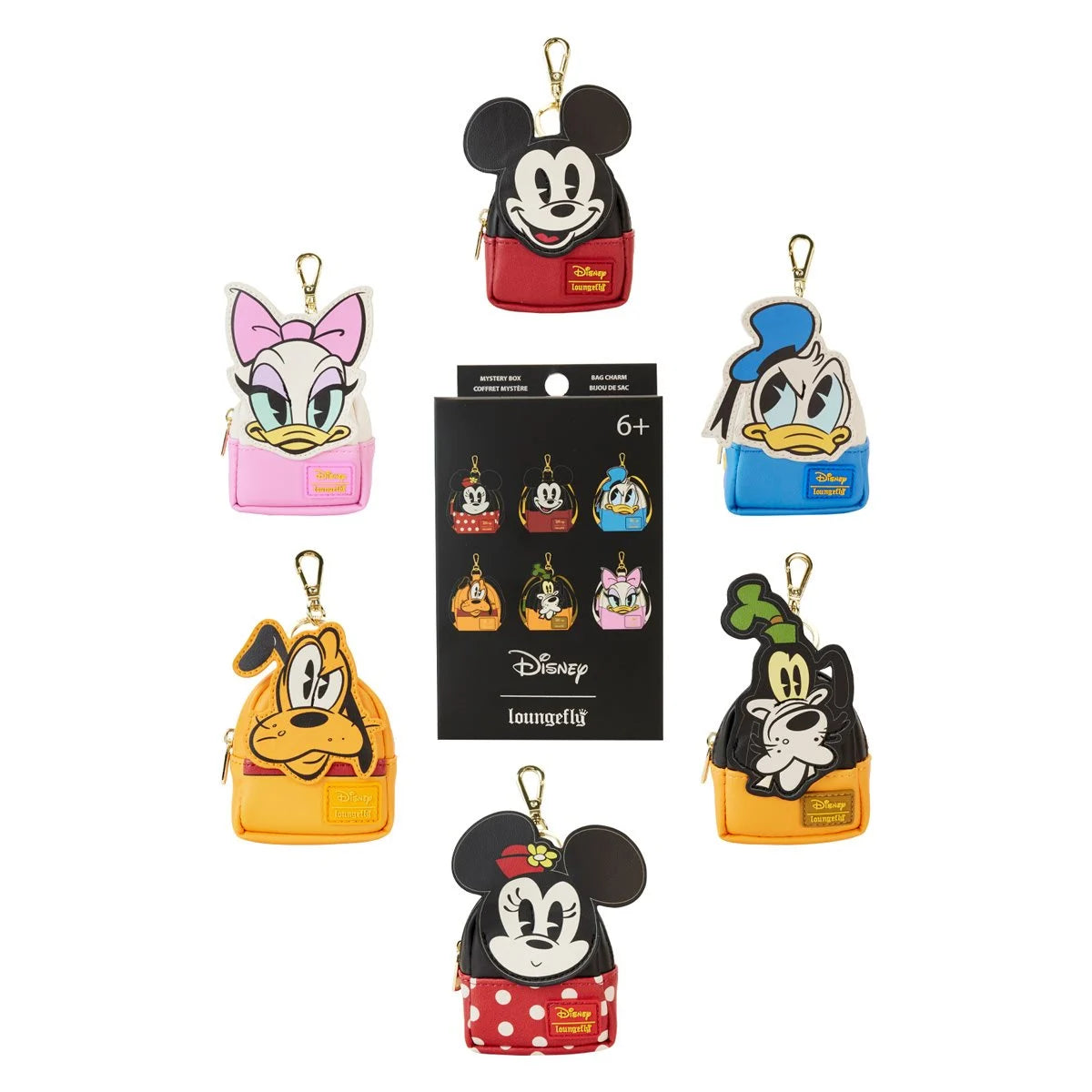 Loungefly Mystery Mini-Backpack Keychain: Mickey and Friends (Caja Misteriosa x 1 unidad)