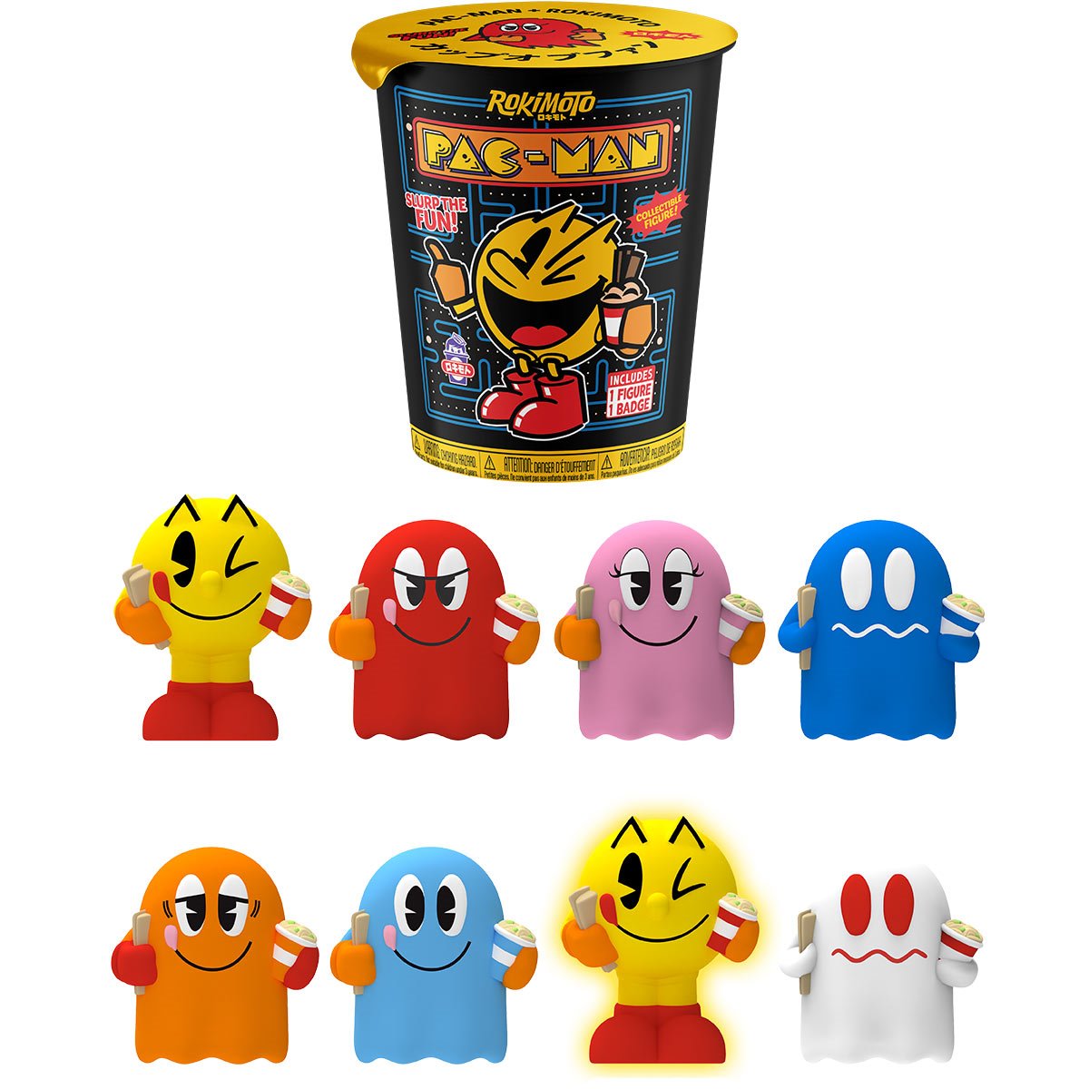 Rokimoto - Pac-Man Cup Mystery Vinyl Figure (x unidad)