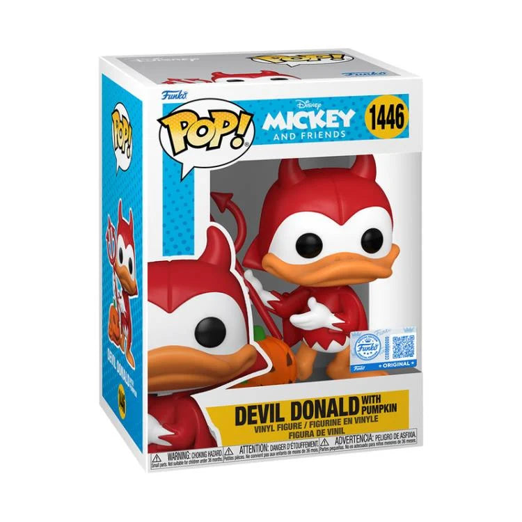 Funko Pop! Disney: Mickey and Friends - Devil Donald with Pumpkin 1446 - Specialty Series