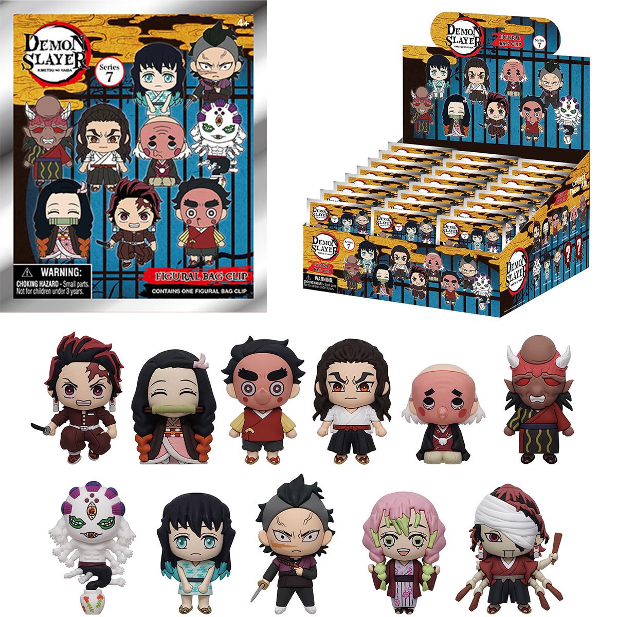 Monogram: Bag clip (Llavero) | Anime: Demon Slayer Series 7 (x unidad)