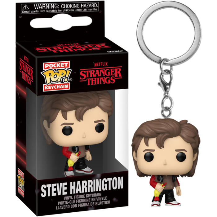 Funko Keychain! Television: Stranger Things (Season 5) - Steve Harrington