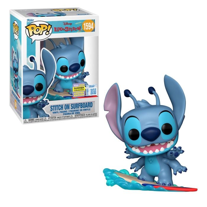 Funko Pop! Disney: Lilo & Stitch - Stitch on Surfboard 1594 - ComicCon 2025 Exclusive