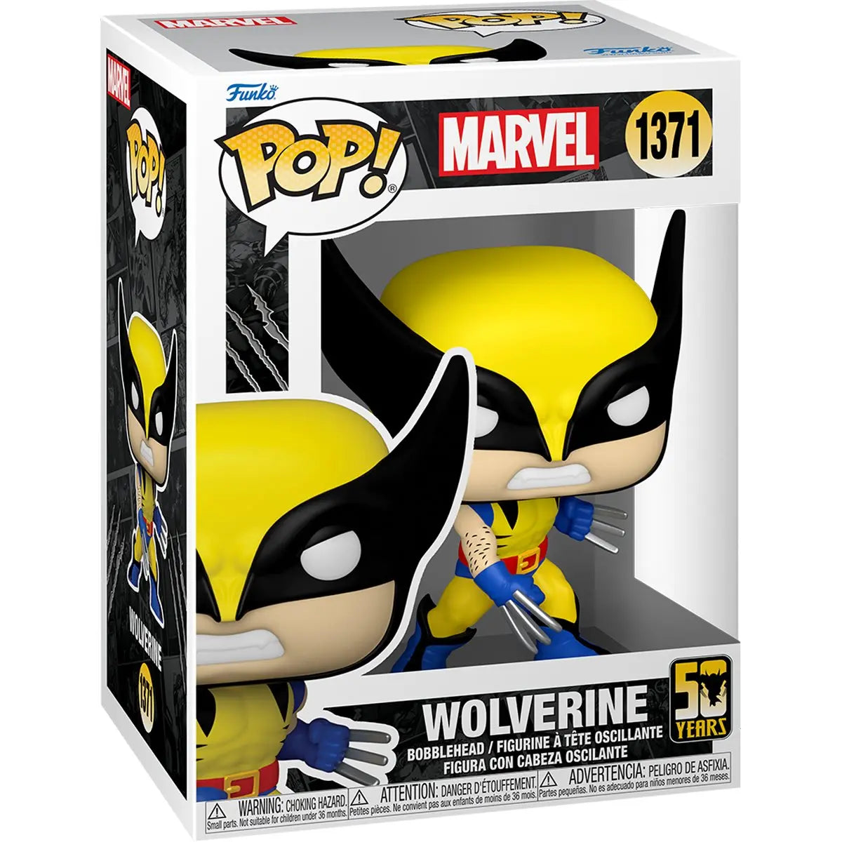 Funko Pop! Marvel: Wolverine 50th Aniversary - Wolverine (Classic) 1371