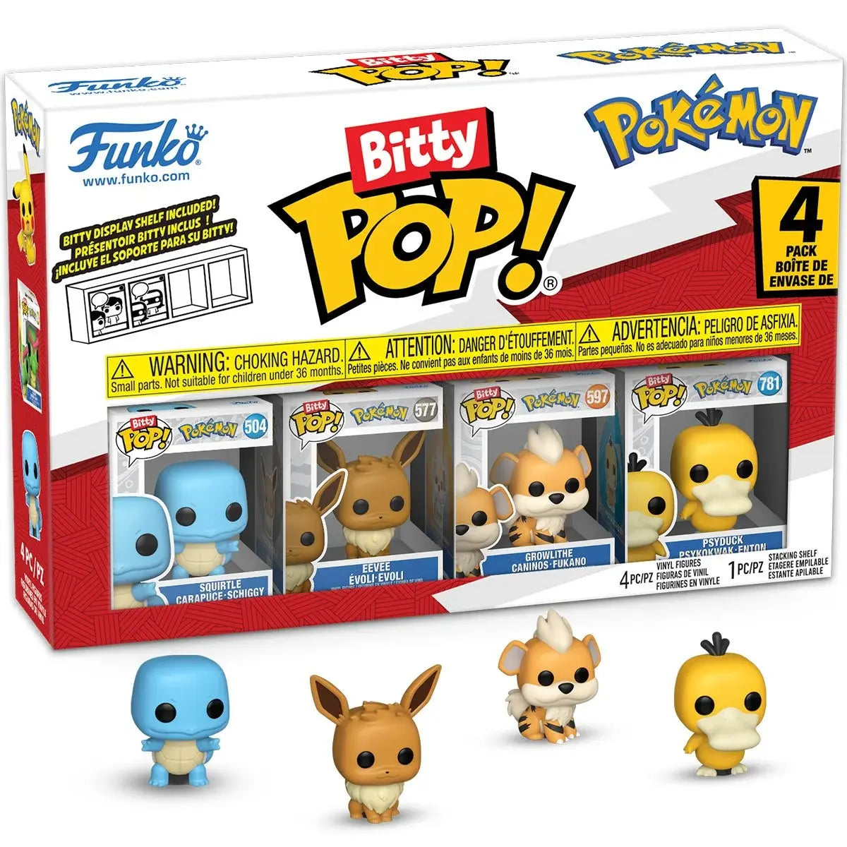 Funko Bitty Pop! Anime | Pokemon - 4pack (Squirtle)