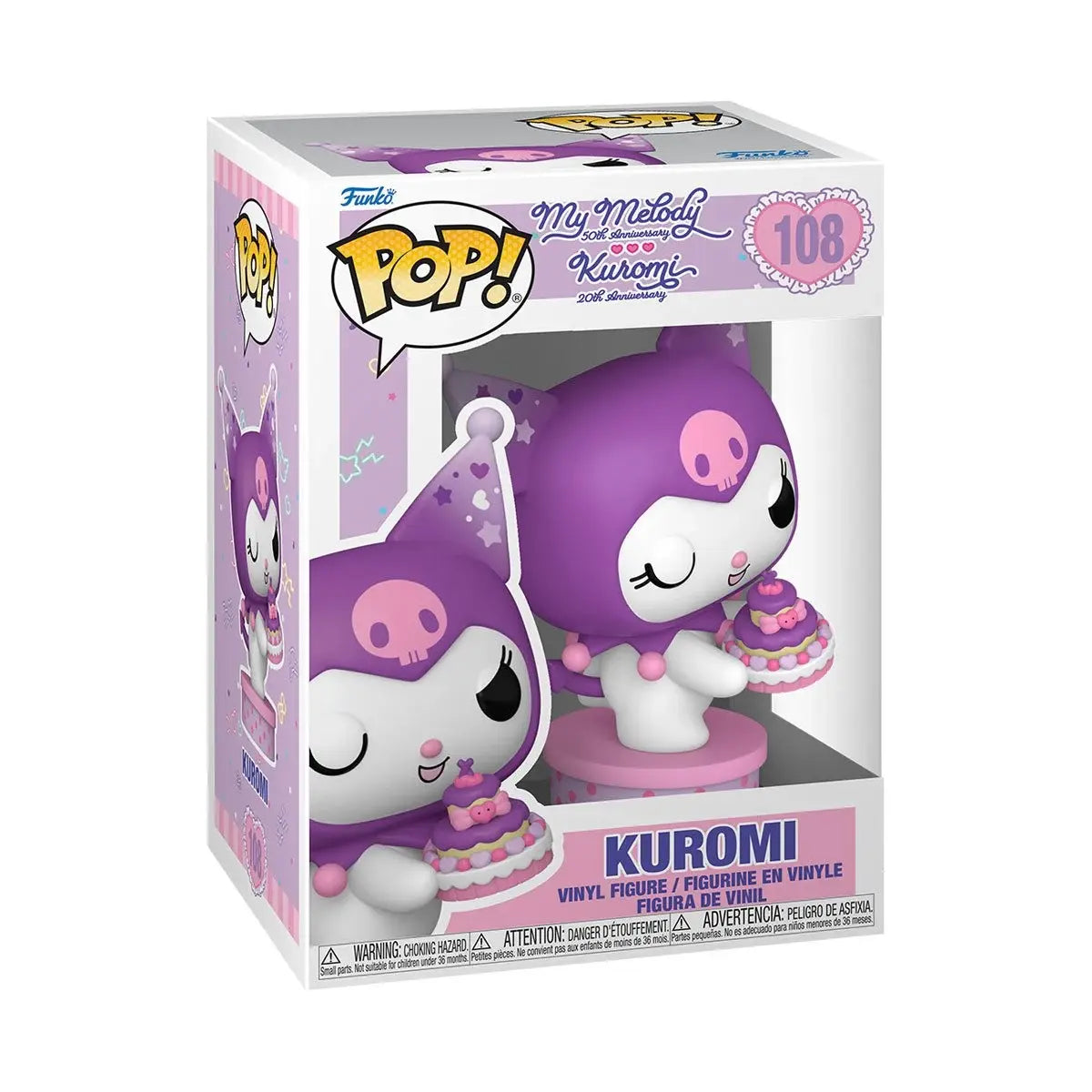 Funko Pop! Sanrio: Kuromi 20th Anniversary - Kuromi with Cake 108