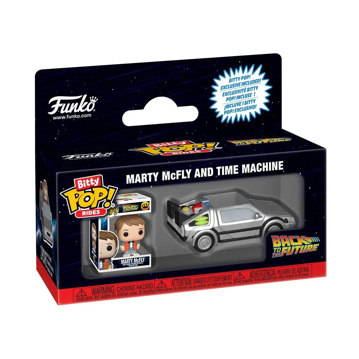 Funko Bitty Pop! Ride: Back to the Future - Marty McFly and Time Machine