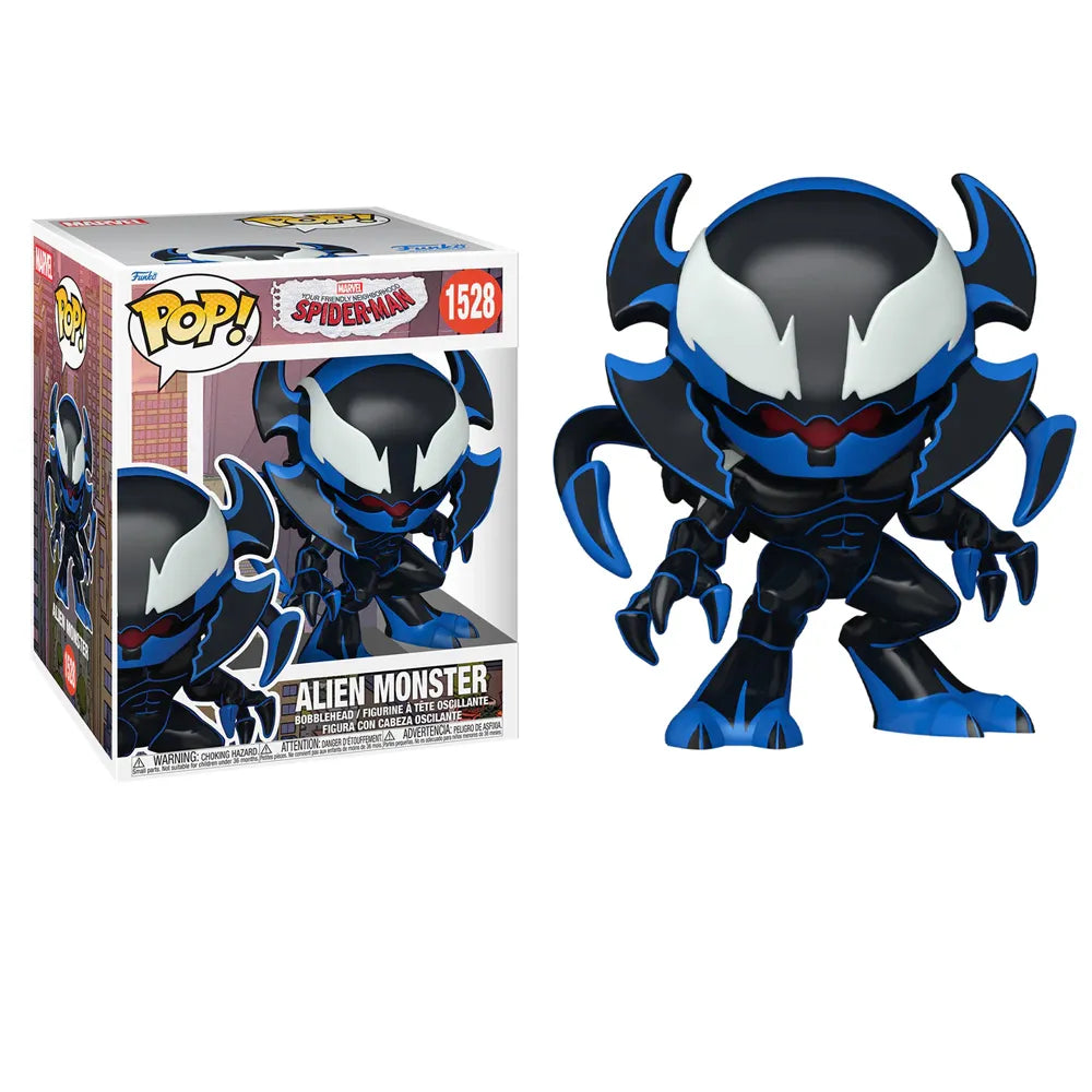 Funko Pop! Marvel: Your Friendly Neighborhood Spider-Man - Alien Monster 1528 (6 pulgadas)