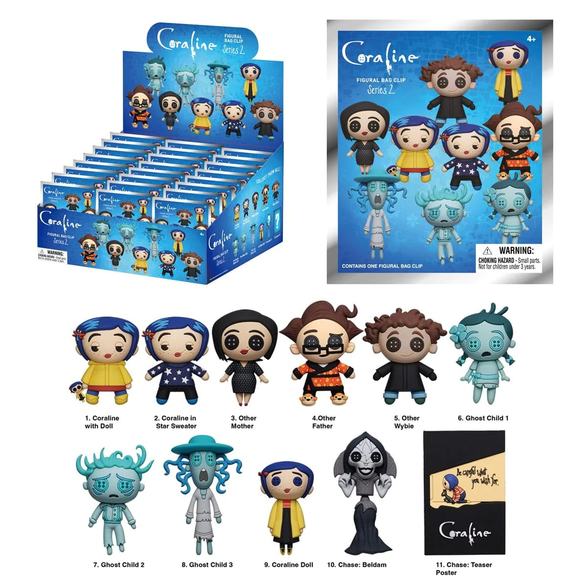 Monogram: Figural Bagclip - Coraline - Series 2 (1 unidad)