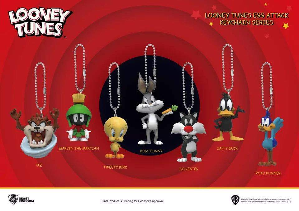 Beast Kingdom: Llavero Looney Tunes Egg Attack Keychain Series