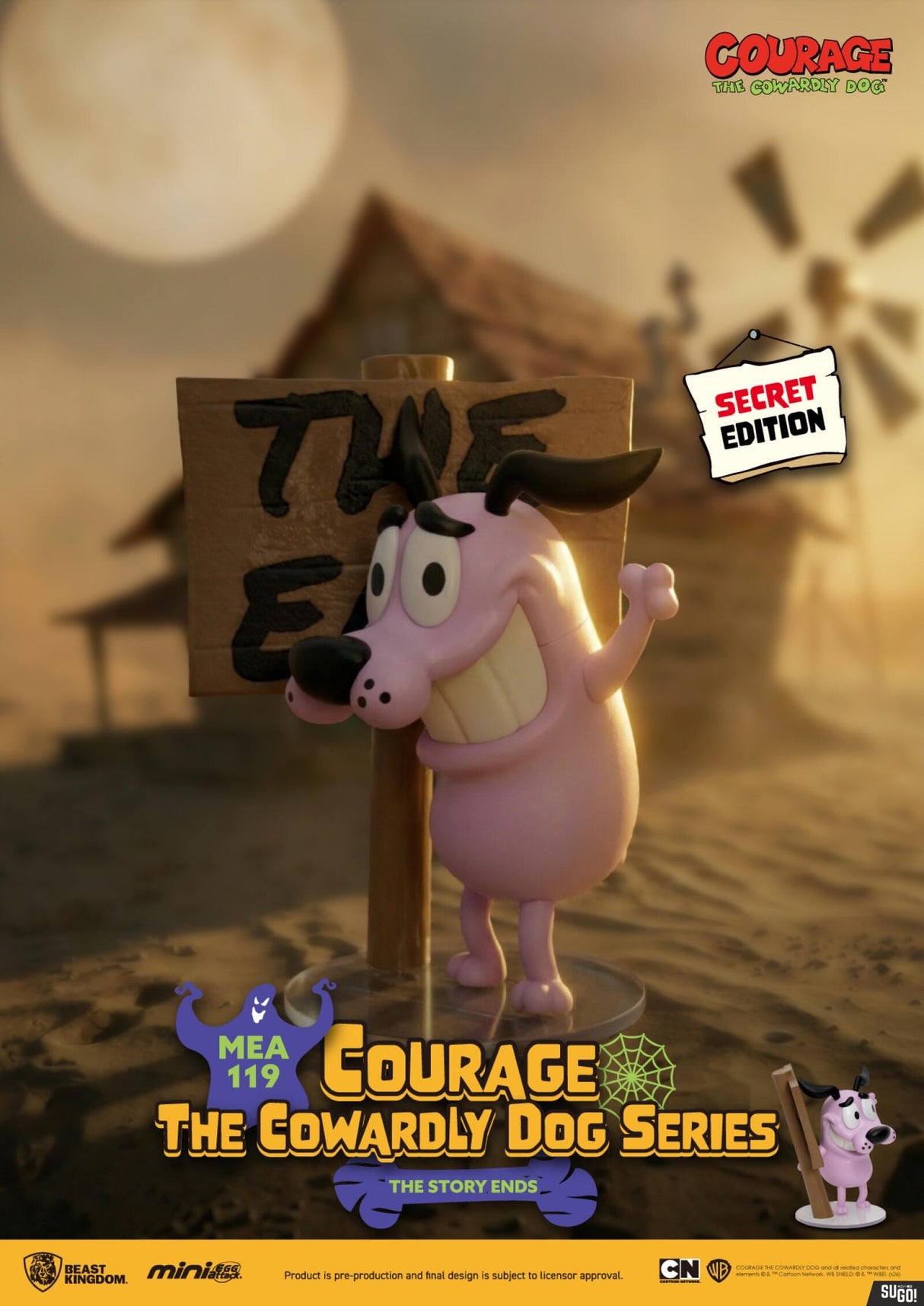 Beast Kingdom: Cartoon Network - Courage The Cowardly Dog - Blind Box (x unidad)