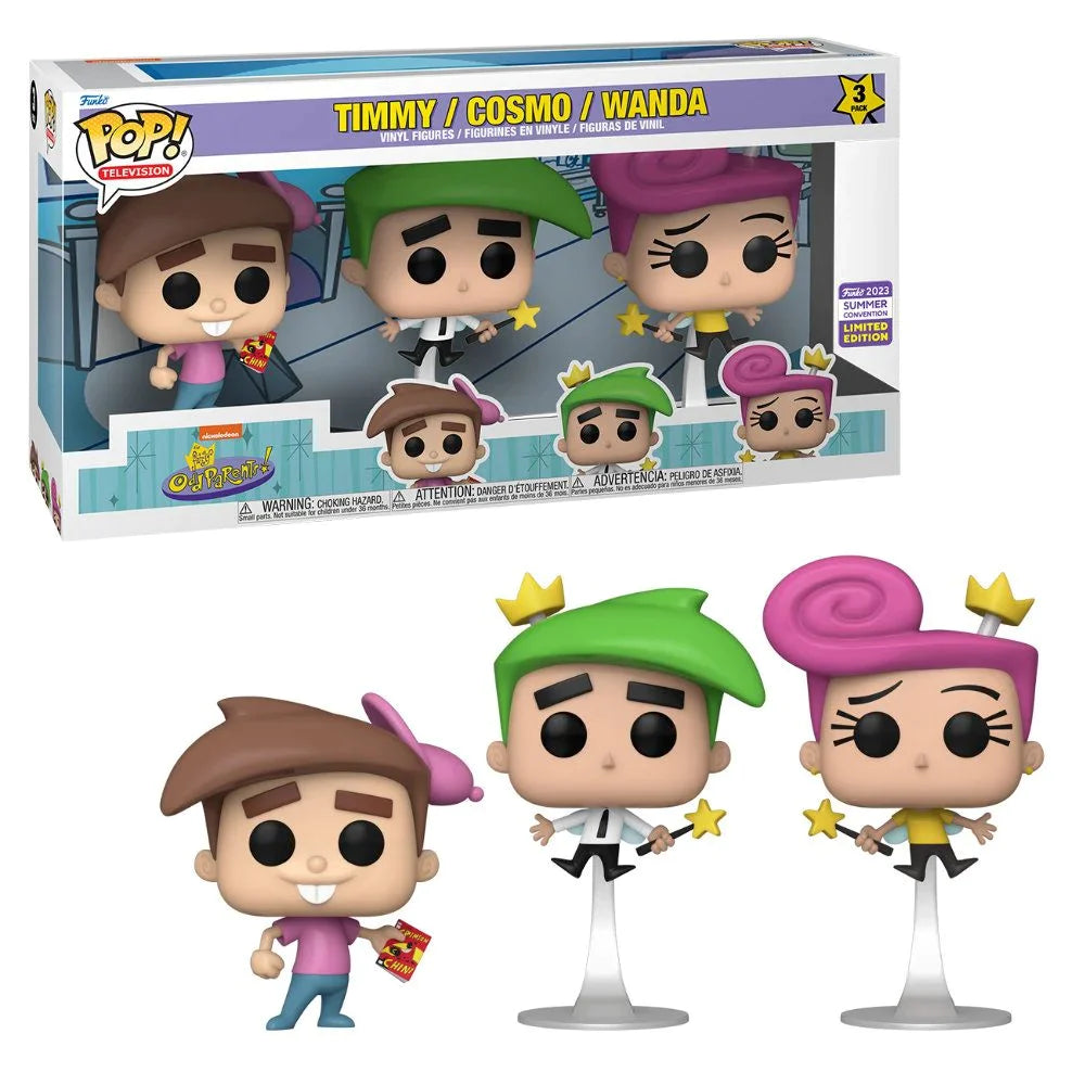 Funko Pop! Animados: Los Padrinos Magicos (3 Pack) - Timmy / Cosmo / W –  Poptoons Culture