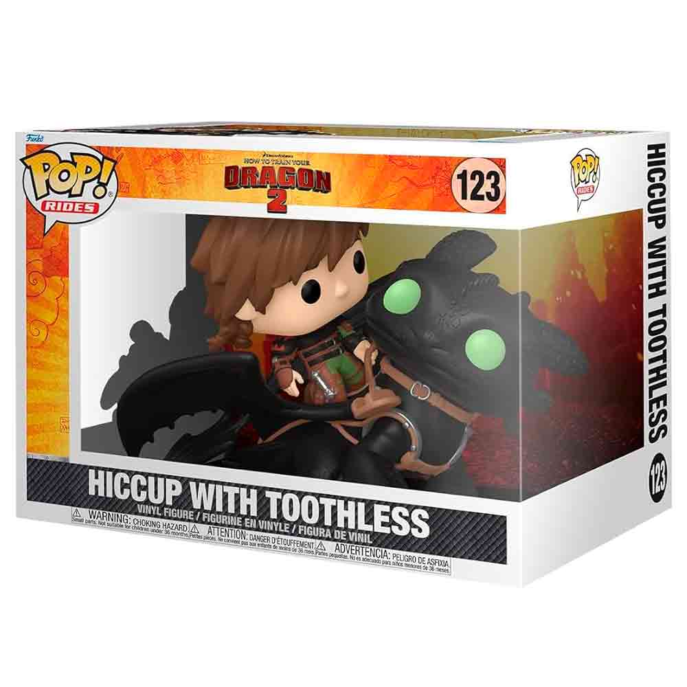 Funko Pop! Movie:  How to Train Your Dragon 2 - Hiccup with Toothless 123 (DELUXE)