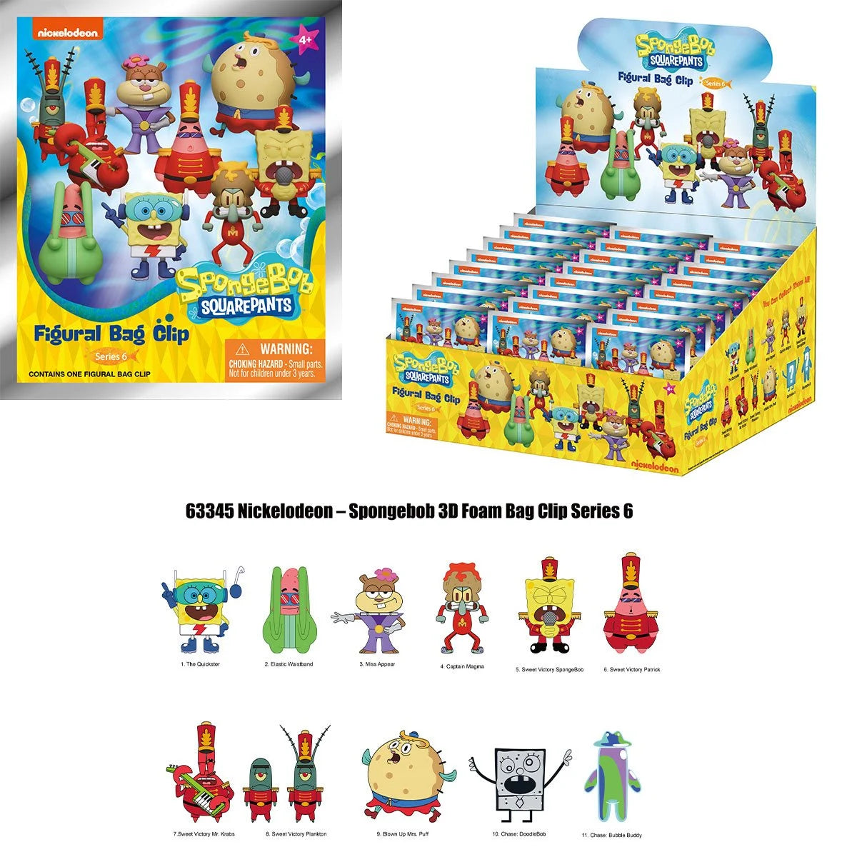 Monogram Hanna Barbera 3D Foam Bag Clips Blind Bag - Collectible Cartoon Character Clips