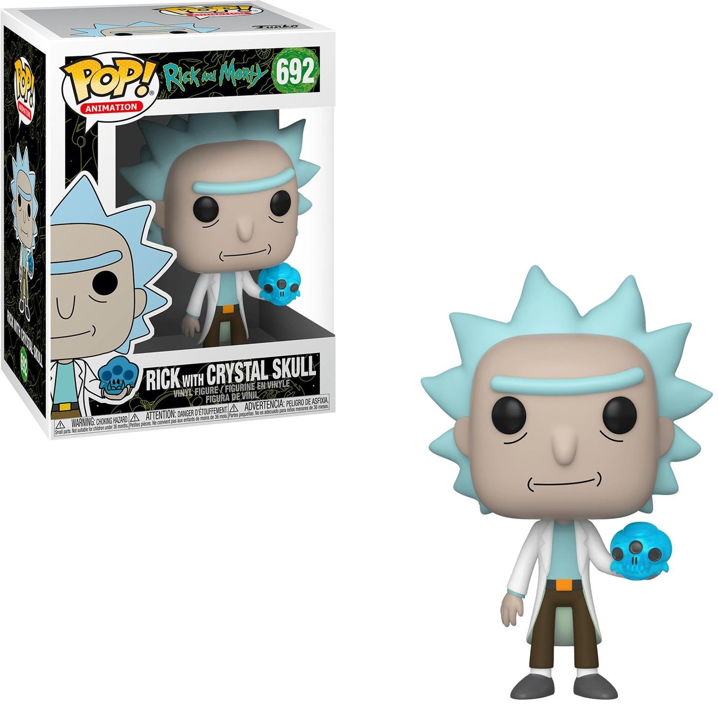 Funko Pop! Animation: Rick and Morty - Rick with Crystal Skull 692