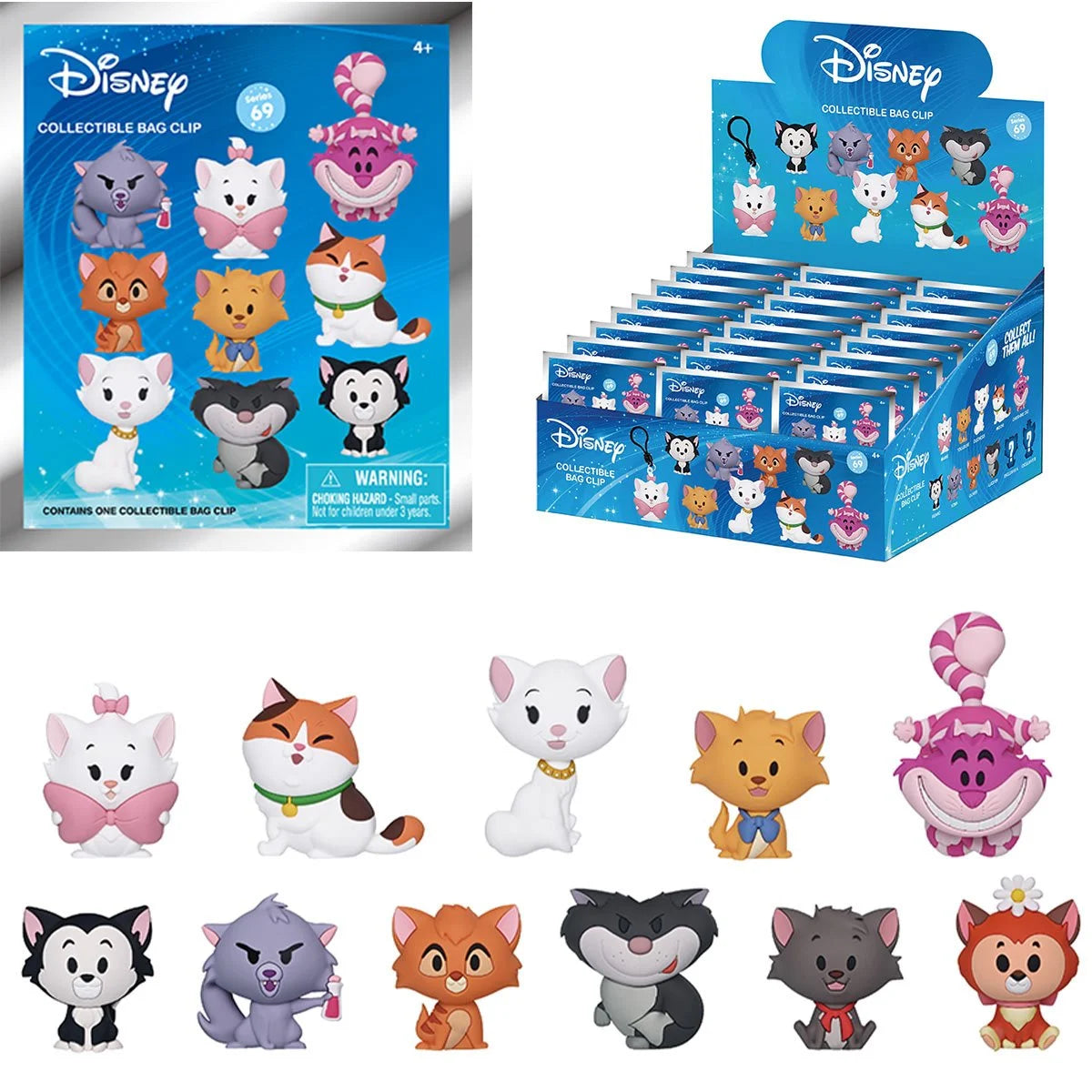 Monogram: BagClip - Disney Cats Series 69 (Bolsa Misteriosa) x unidad