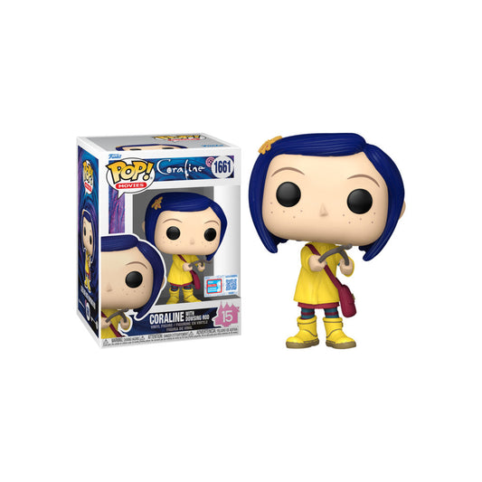 Funko Pop! Movies: Coraline 15th Anniversary - Coraline with Dowsing Rod 1661 - Fall Convention 2024 - Limited Edition