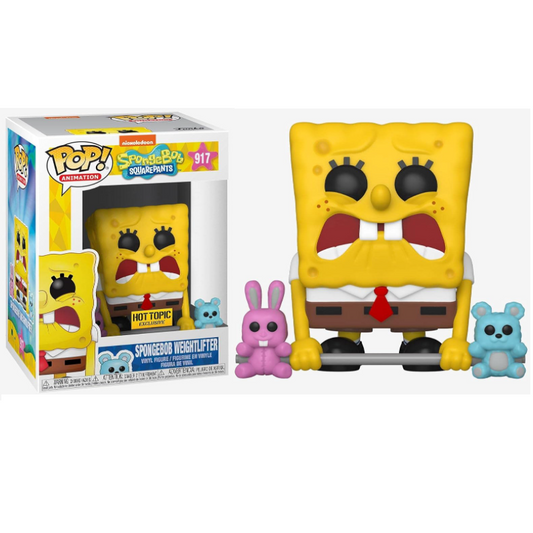 Funko Pop! Animation: SpongeBob (Bob Esponja) - Spongebob Weightlifter 917 - Hot Topic Exclusvive