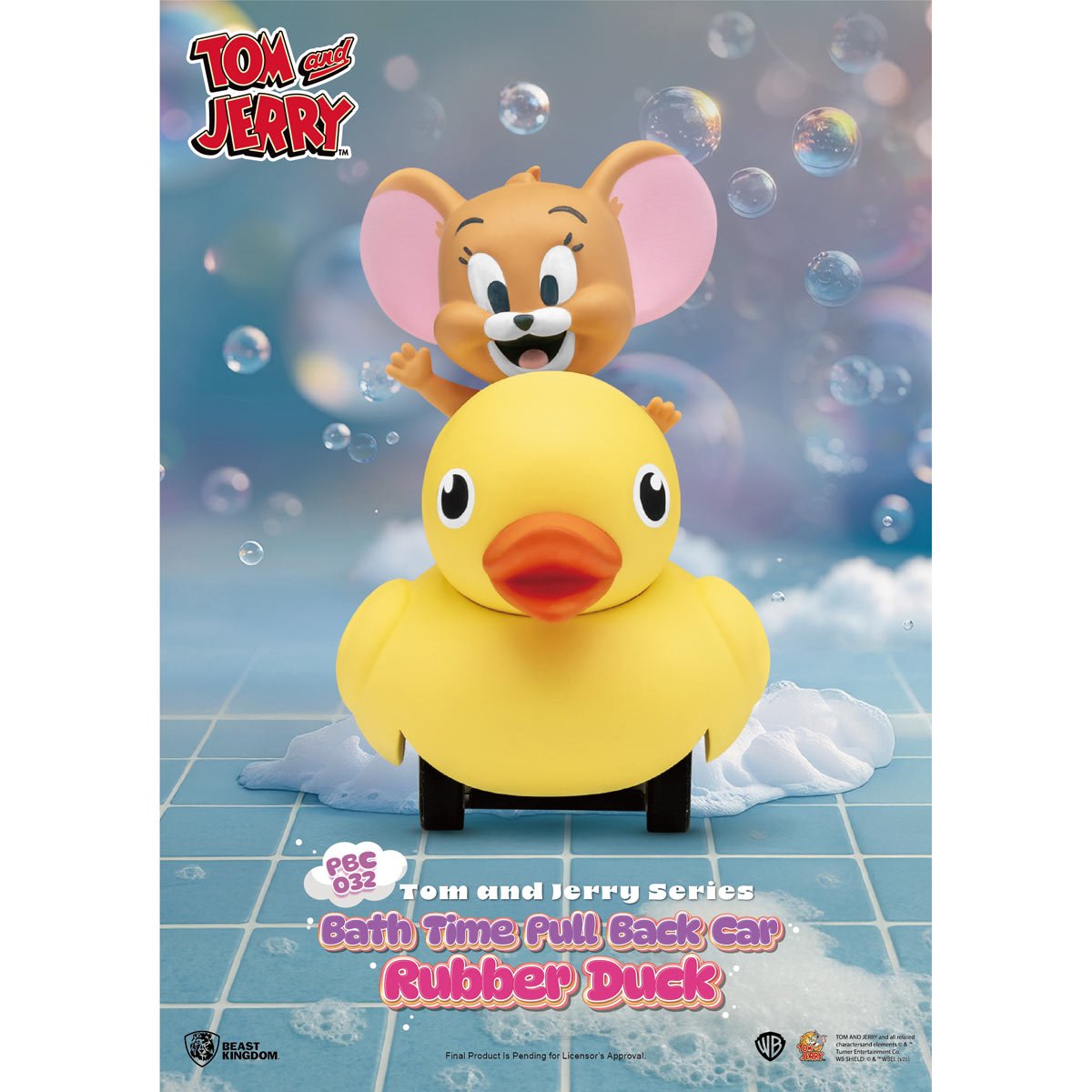 Beast Kingdom: Pull Back Car - Tom and Jerry Bath Time - Blind Box (x 1 unidad)