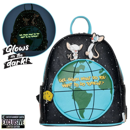 Loungefly: Animation - Pinky and the Brain - Take Over the World (Mini - Backpack)