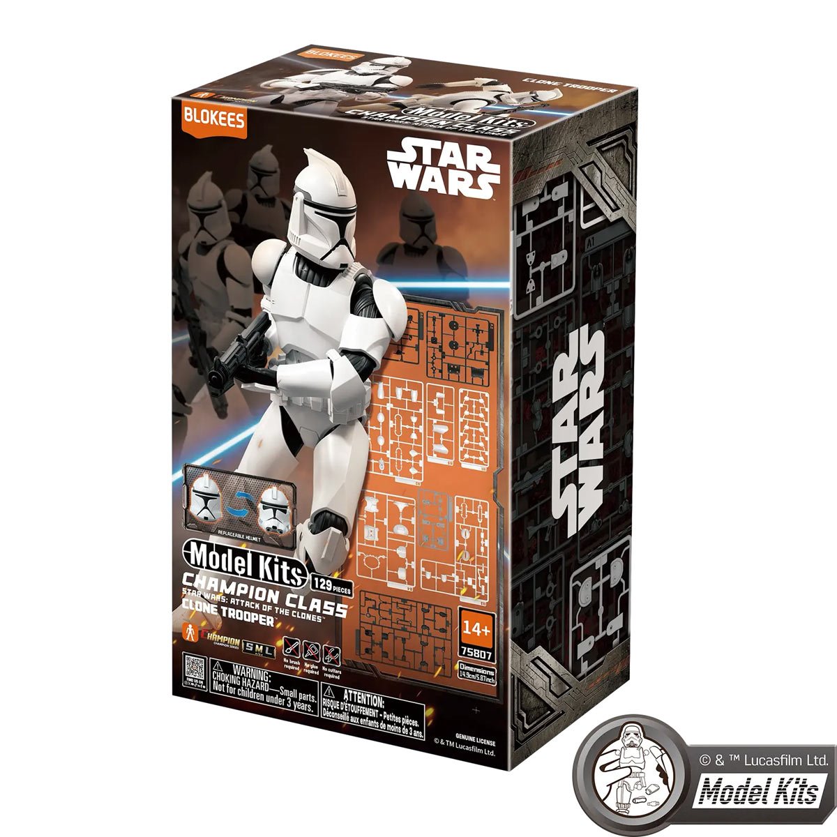 Blokees: Star Wars: Attack of the Clones - Clone Trooper Champion Class 07 (Model Kit)
