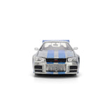Jada: Die-Cast Metal Vehicle | Fast and Furious 25th Anniversary - Brian's Nissan Skyline GT-R - Escala 1:24