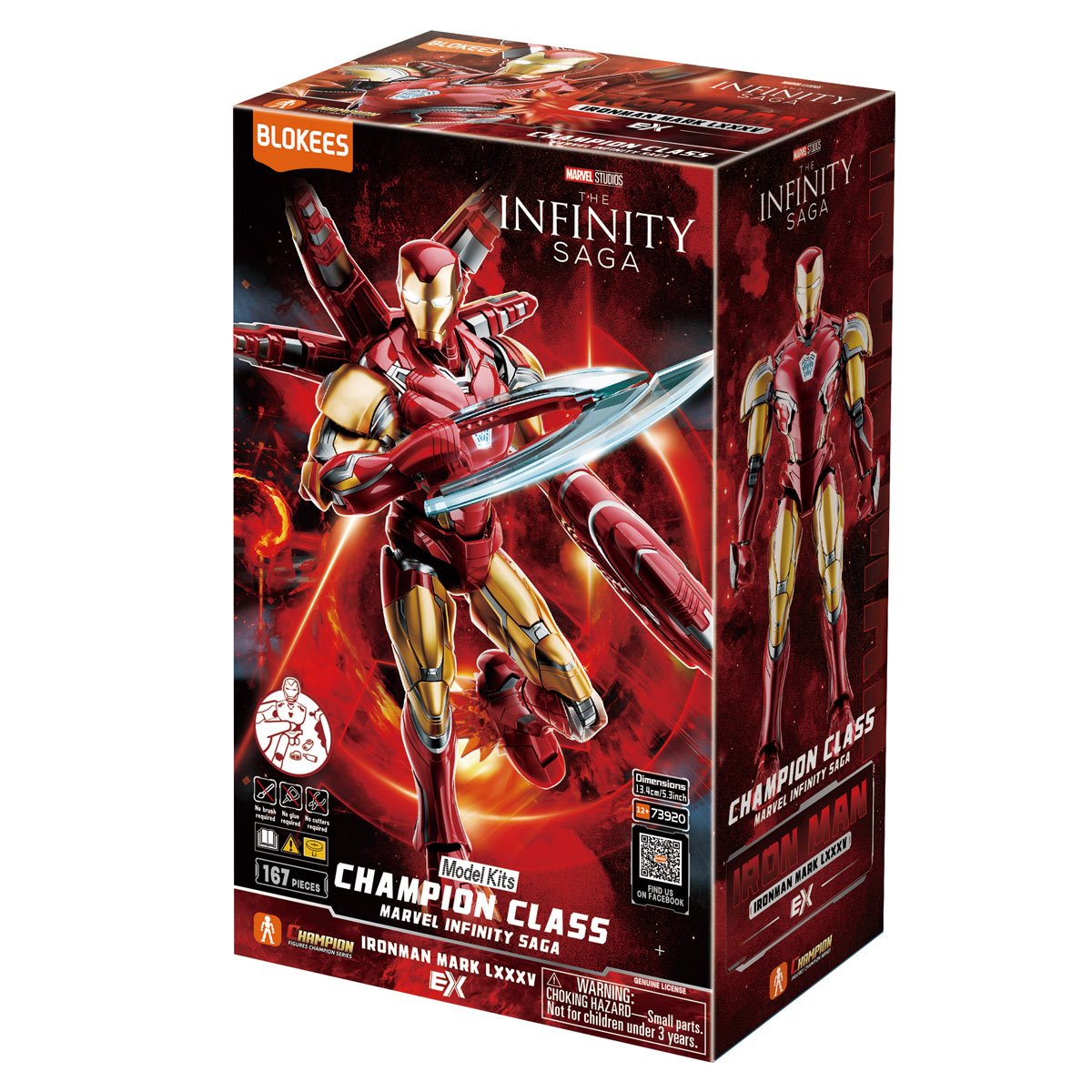 Blokees: Model Kit - Marvel Infinity Saga Champion Class - Iron Man MK85 - Deluxe Edition