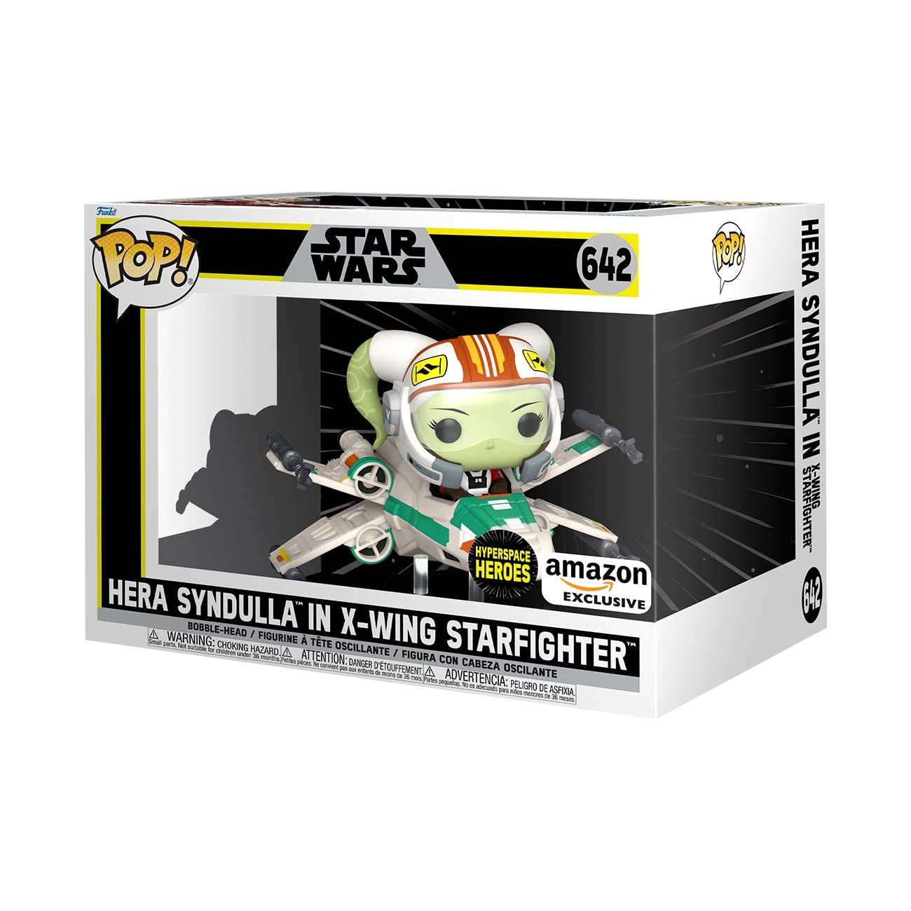 Funko Pop! Ride Super Deluxe: Star Wars Rebels Hyperspace Heroes - Hera Syndulla in X-Wing Starfighter - Amazon Exclusive