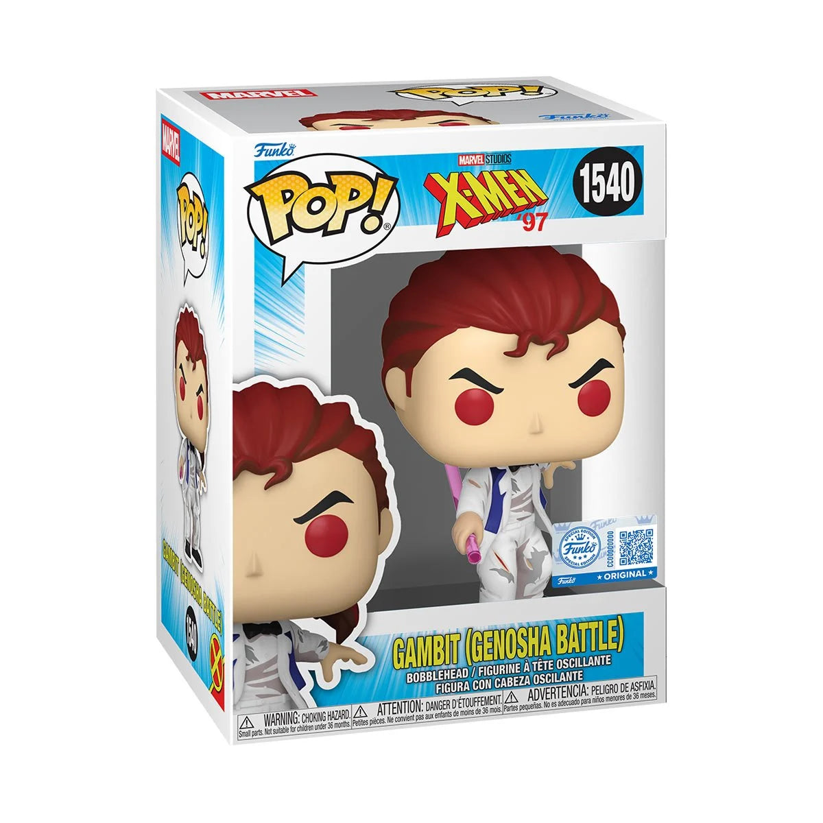 Funko Pop! Marvel: X-Men '97 - Gambit (Genosha Battle) 1540 - Entertainment Earth Exclusive