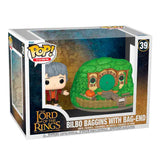 Funko Pop! Movies: The Lord of the Rings (El Señor de los Anillos) - Bilbo Baggins with Bag-End 39 (Town)