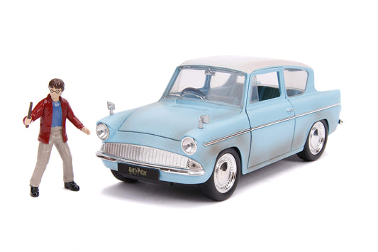 Jada: Hollywood Rides - 1959 Ford Anglia 1:24 Scale Die-Cast Metal Vehicle with Harry Potter