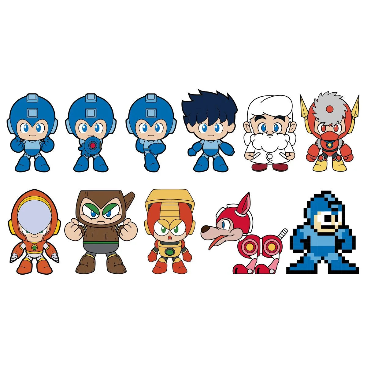 Monogram: Bag clip (Llavero) | Animados: Mega Man - Series 2 (x unidad)