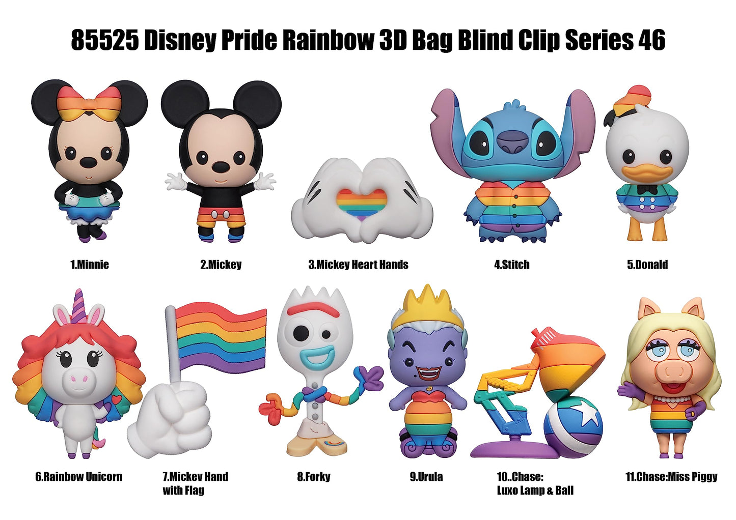 Monogram: Bagclip - Llavero - Disney Pride S46 (1 unidad)