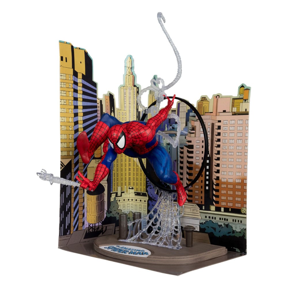 MacFarlane Toys: Marvel - Spider Man (Estatuilla) | Incluye Comic