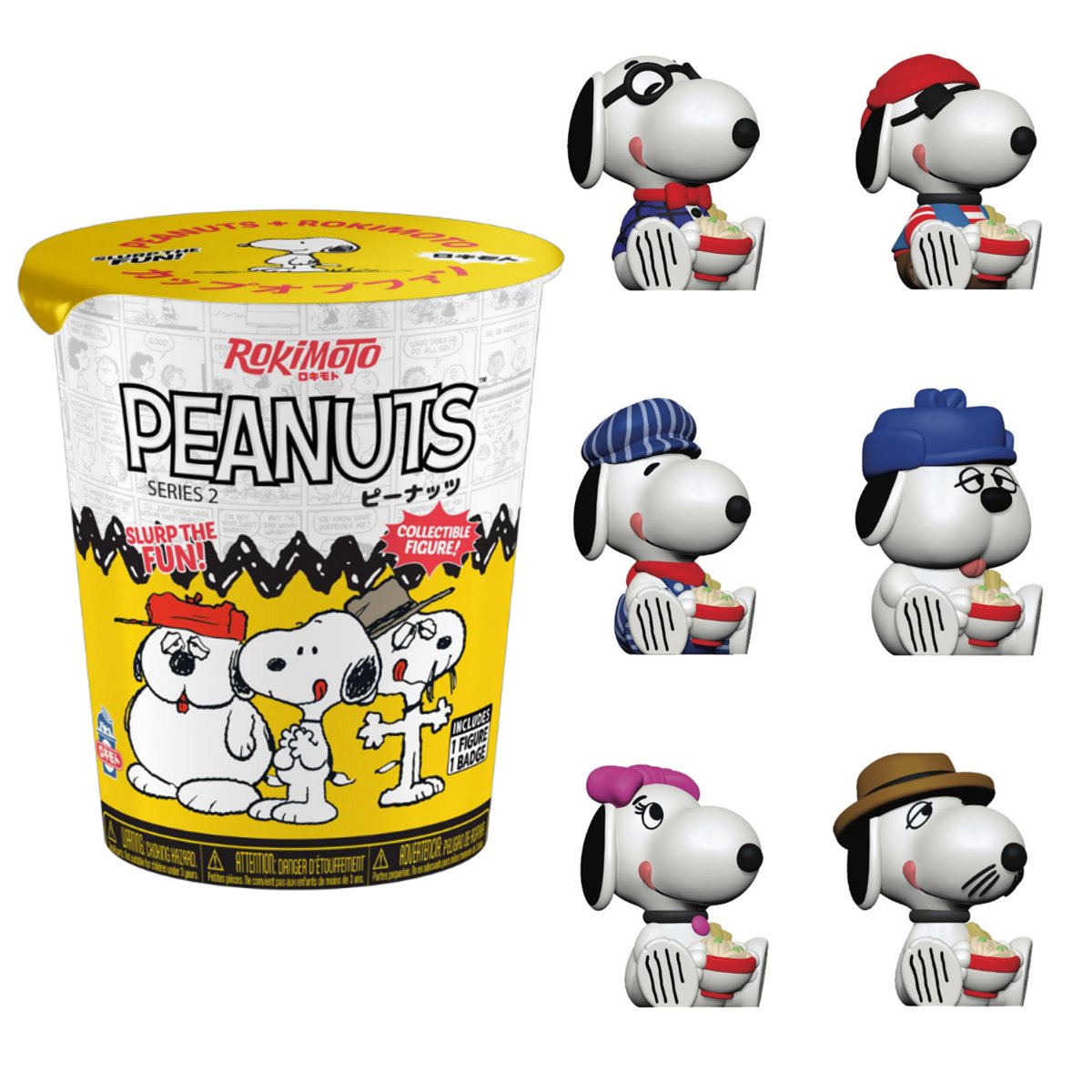 Rokimoto - Peanuts Cup Mystery Vinyl Figure Series 2 (x unidad)