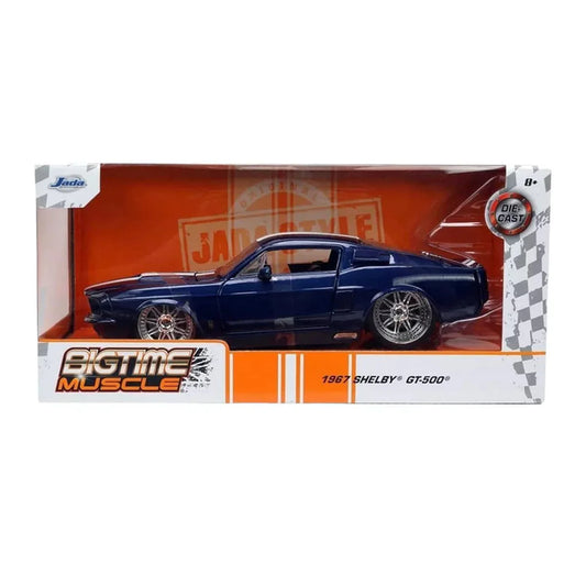 Jada: Die-Cast Metal Vehicle | Bigtime Muscle: 1967 Ford Mustang Shelby GT500 - Escala 1:24