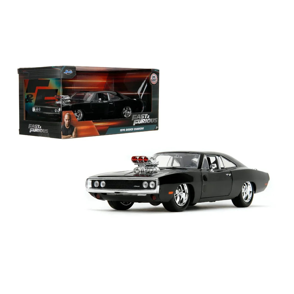 Jada: Die-Cast Metal Vehicle | Fast and Furious: 1970 Dodge Charger - Escala 1:24