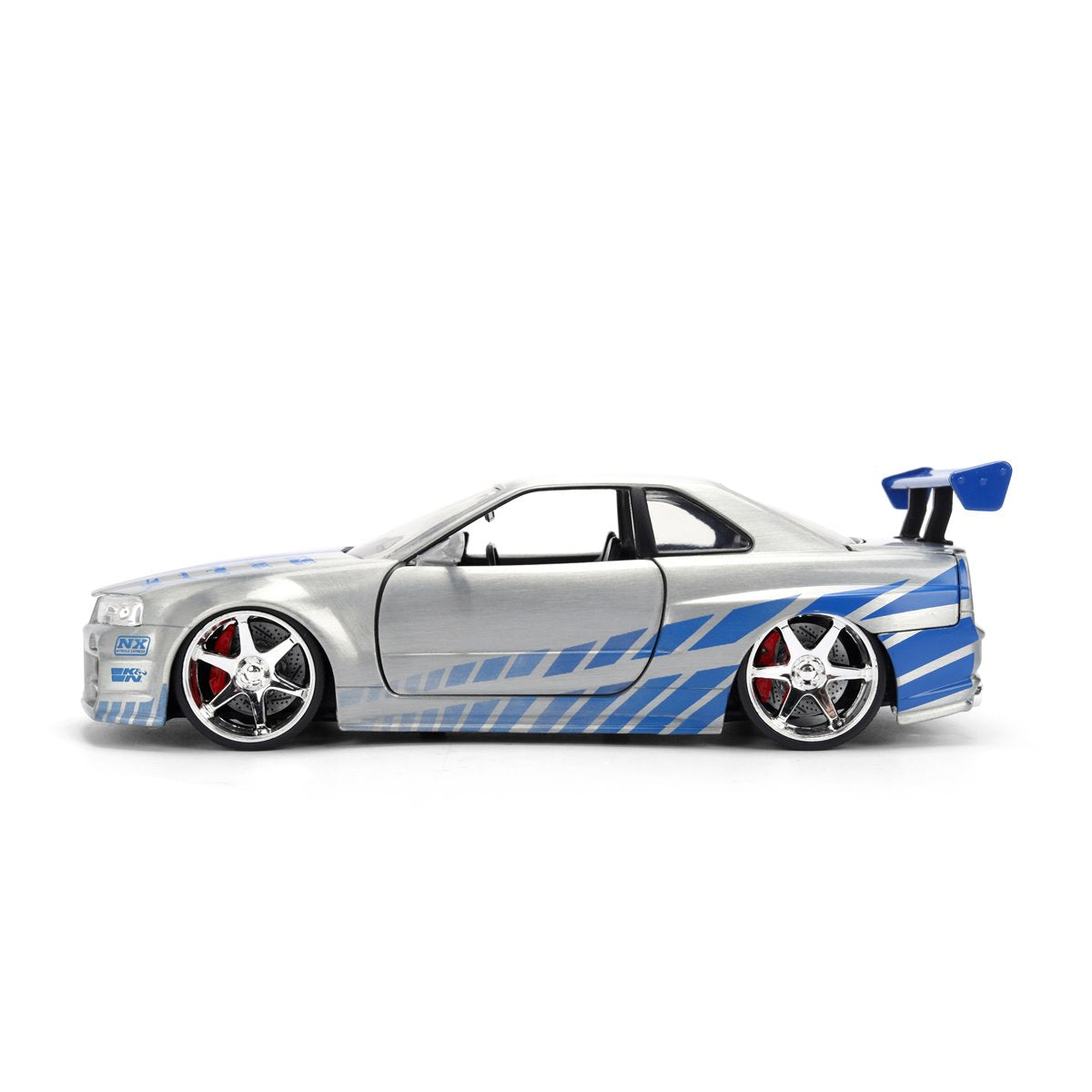 Jada: Die-Cast Metal Vehicle | Fast and Furious 25th Anniversary - Brian's Nissan Skyline GT-R - Escala 1:24