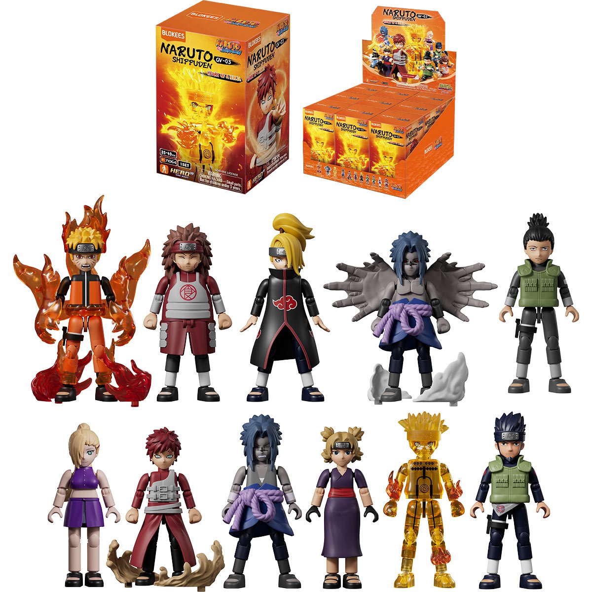 Blokees: Naruto Heart of a Ninja Galaxy Version 3 Blind Box (Caja Misteriosa x 1 unidad)