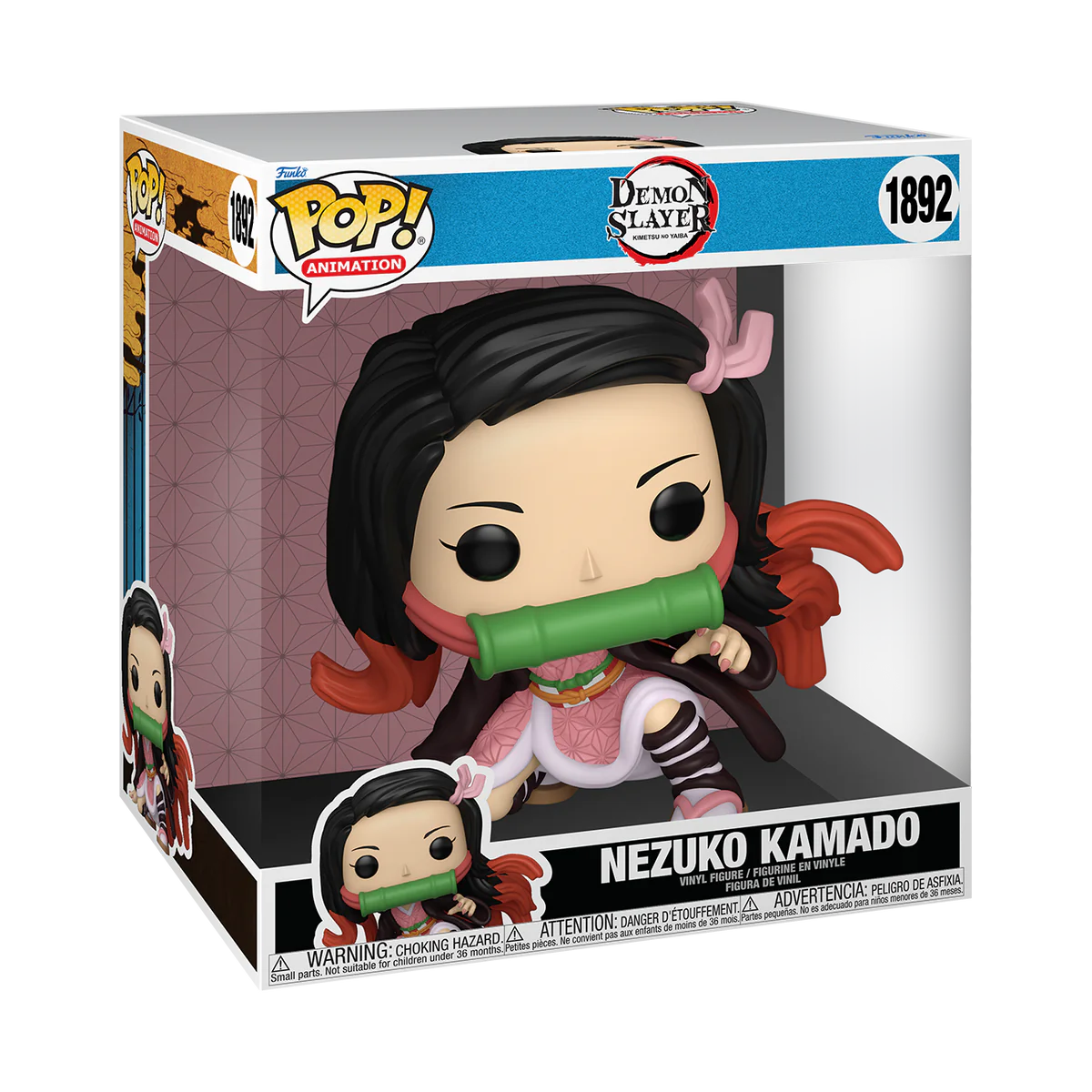 Funpo Pop! Anime: Demon Slayer - Nezuko Kamado 1892 Jumbo 10-Inch